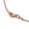 304 Stainless Steel Box Chain Necklaces X-NJEW-F261-18RG-2