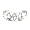 Non-Tarnish 304 Stainless Steel Hollow Open Cuff Bangles BJEW-Q348-03P-05-2
