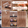 Rectangle Plastic Minifigure Display Case with Black Base ODIS-WH0004-14-4