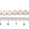 Flat Round Tibetan Style Alloy Bead Strands TIBEB-O007-48-NR-4