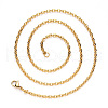 PVD Vacuum Plating 304 Stainless Steel Cable Chain Necklace NJEW-S420-004G-3