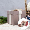 GOMAKERER 1 Roll Printed Polyester Imitation Burlap Ribbons OCOR-GO0001-08-6