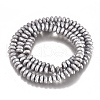 PVD Vacuum Plating Non-magnetic Synthetic Hematite Beads Strands G-I276-09-3