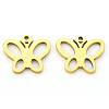 PVD Vacuum Plating 304 Stainless Steel Charms X-STAS-N092-26G-2