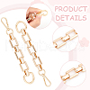 Unicraftale 2Pcs Alloy Purse Extension Chains with D Ring & Swivel Clasps PURS-UN0001-03LG-5
