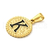 Ion Plating(IP) 304 Stainless Steel Enamel Pendants STAS-R231-19K-G-2