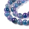 Dyed Natural White Jade Beads Strands G-T138-10mm-210-14-3