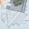 Gorgecraft 15Pcs 3 Styles Steel Wire Cord AJEW-GF0009-63-4