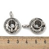 Mother's Day Coffee Cup Tibetan Style Alloy Pendants TIBEP-A13415-AS-NR-3