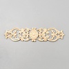 Natural Wood Carved Onlay Applique Craft AJEW-WH20007-01-1
