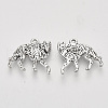 Tibetan Style Alloy Pendants X-TIBEP-T009-33AS-RS-2