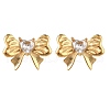 304 Stainless Steel Micro Pave Clear Cubic Zirconia Stud Earrings EJEW-I318-01G-01-4