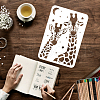 Large Plastic Reusable Drawing Painting Stencils Templates DIY-WH0202-391-3