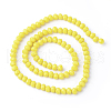 Imitation Jade Glass Bead Strands GLAA-F001-6x4mm-11-2