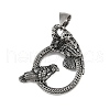 304 Stainless Steel Pendants STAS-V012-03AS-1