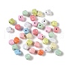 Spray Paint Alloy Beads PALLOY-H145-08-1