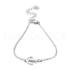 Tarnish Resistant 201 Stainless Steel Link Bracelets with Cable Chains BJEW-P297-01P-B-1