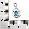 925 Sterling Silver Pave Cubic Zirconia Pendants STER-V001-03P-12-3