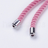 Nylon Twisted Cord Bracelet Making MAK-F018-11P-RS-4