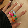 Resin Finger Rings for Women FS-WGBD8BE-03-1