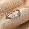 Brass Micro Pave Clear Cubic Zirconia Finger Rings for Women RJEW-S624-02P-2