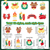 SUNNYCLUE 40Pcs 10 Styles Christmas Theme Plastic Pendants FIND-SC0011-40-2