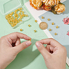 Unicraftale 60Pcs Rack Plating Flower Brass Beads FIND-UN0016-26-5