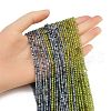 Natural Kyanite & Olive Quartz Beads Strands G-RM2025425-A02-2mm-1