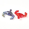 Transparent UV Plating Acrylic Beads OACR-T028-35-1-2