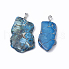 Natural Regalite/Imperial Jasper/Sea Sediment Jasper Pendants G-S299-34D-2