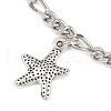 3Pcs 304 Stainless Steel Figaro Chain Bracelets BJEW-JB11641-4