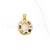 Brass Micro Pave Cubic Zirconia Pendants PW-WG10C3A-03-1
