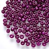 8/0 Baking Paint Glass Round Seed Beads SEED-S036-01B-10-1