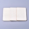 Unfinished Blank Poplar Wood Cabochons WOOD-D021-02B-1