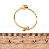 304 Stainless Steel Open Cuff Ring for Women RJEW-A071-01A-G-5