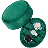 Oval Shape Velvet Rings Storage Gift Boxes CON-WH20001-06B-1