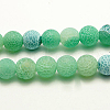 Natural Crackle Agate Beads Strands G-G055-6mm-4-1