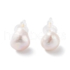 Potato Natural Pearl Stud Earrings for Women EJEW-E303-20G-1