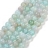 Natural Striped Agate/Banded Agate Bead Strands G-K155-A-6mm-04-3