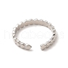 Rack Plating Brass Heart Wrap Cuff Rings for Women RJEW-C050-07P-3