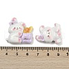 Rabbit Theme Resin Cabochons RESI-K043-15-3