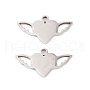 Non-Tarnish 5Pcs 201 Stainless Steel Pendants STAS-M056-05P-1
