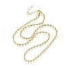 2.5MM Brass Oval Link Chain Necklaces NJEW-M108-20G-2