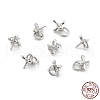 Rhodium Plated 925 Sterling Silver Peg Bails STER-Z001-013P-5