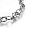 Tarnish Resistant 304 Stainless Steel Charm Bracelets BJEW-L637-20-P-4
