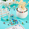 96Pcs 24 Styles Luminous Handmade Gold Sand Lampwork Beads LAMP-TA0001-05-7