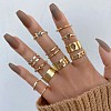 12Pcs Alloy with Rhinestone Finger Rings WG529E5-04-1