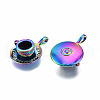 Rainbow Color Alloy Pendants PALLOY-N163-102-NR-4