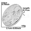 Non-Tarnish Fashionable Sun 304 Stainless Steel Stud Earrings for Women HA8439-3-1