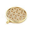 Brass Micro Pave Cubic Zirconia Pendants KK-L228-33G-2